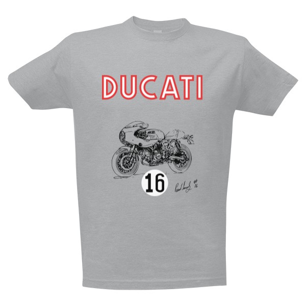 Tričko s potlačou Ducati PS (160g)