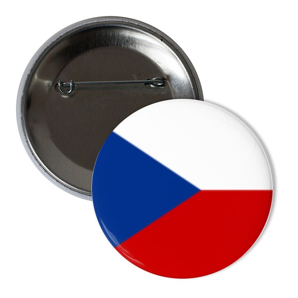 Odznak  s potlačou Placka Česko