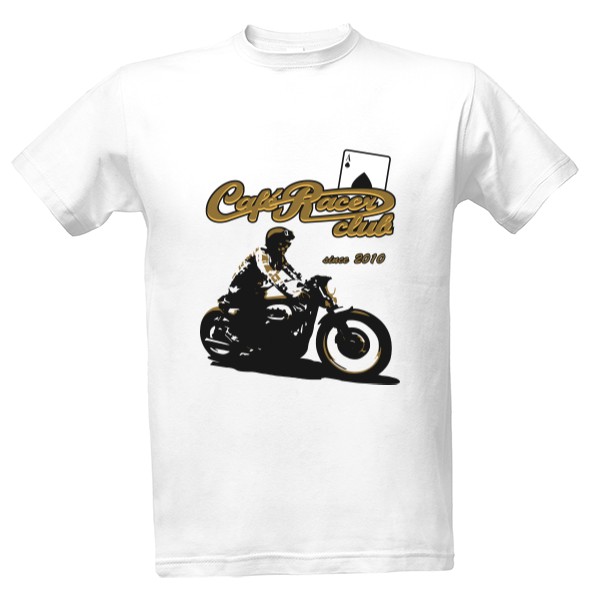 Tričko s potlačou Cafe Racer (190g)