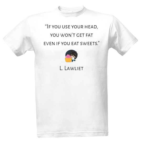 Tričko s potlačou L Quote - biela